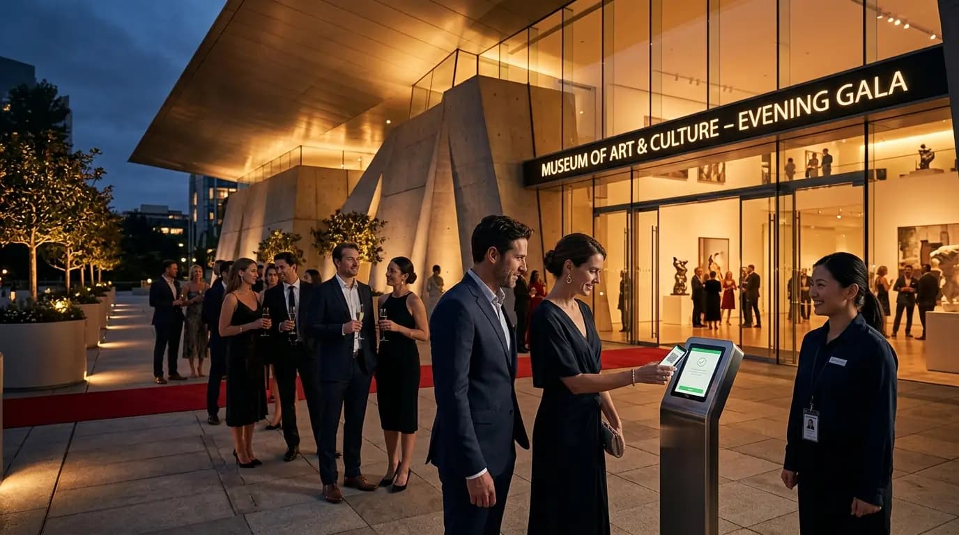 Museum entrance evening event